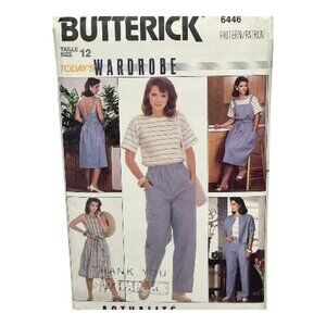 Butterick Today's Wardrobe Sewing Pattern 6446 Size 12 FF Uncut Vintage